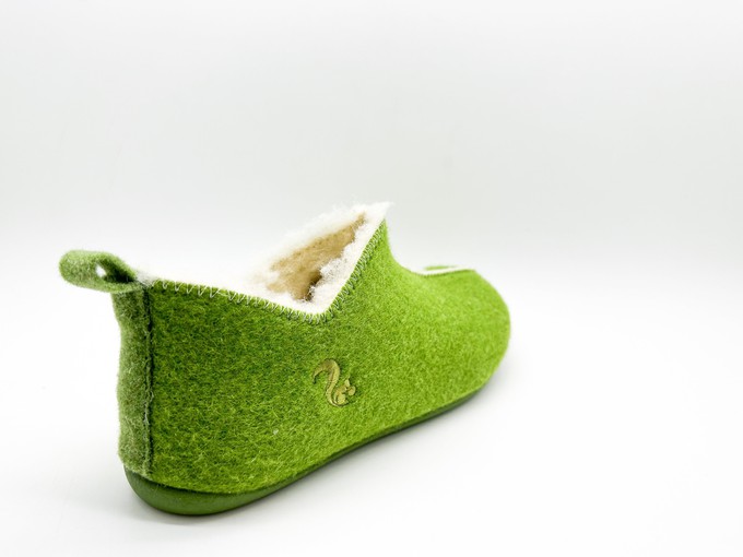 thies 1856 ® Slipper Boots light green with Eco Wool (W) from COILEX