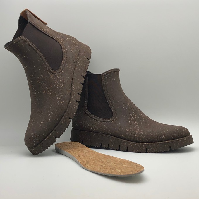 nat-2™ Rugged Prime Chelsea cork vegan (W) | 100% waterproof rainboots from COILEX