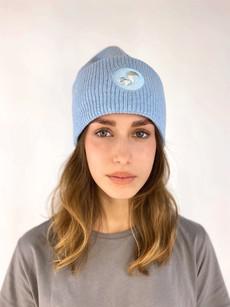 thies Eco Wool Beanie blue fog (W/M/X) via COILEX