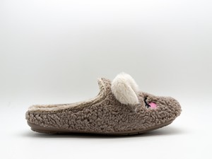 thies 1856 ® Organic Rabbit Slipper vegan taupe from COILEX
