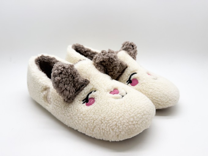 thies 1856 ® Organic Rabbit Closed Slipper vegan off white from COILEX