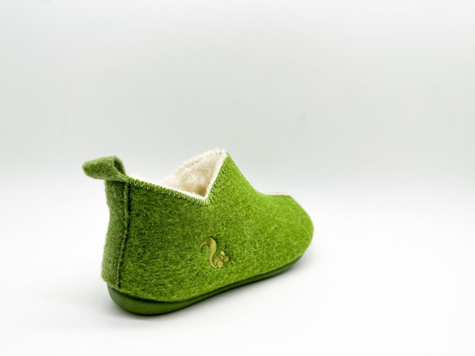 thies 1856 ® Kids Wool Slipper Boot light green (K) from COILEX
