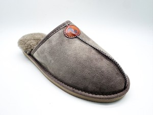thies 1856 ® Sheepskin Grumpy Dad Slipper elephant grey from COILEX