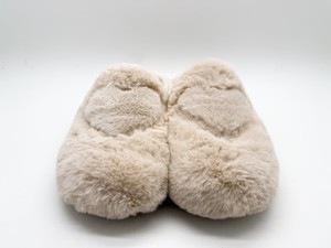 thies 1856 ® Rec Fluffy Heart Slipper vegan beige from COILEX