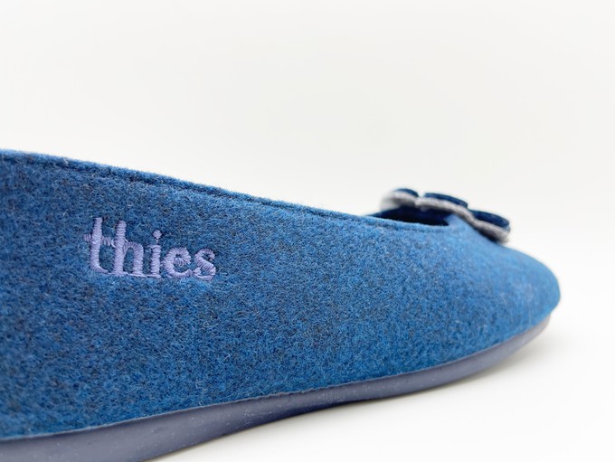 thies 1856 ® Recycled PET Ballerina vegan navy from COILEX