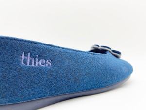 thies 1856 ® Recycled PET Ballerina vegan navy from COILEX