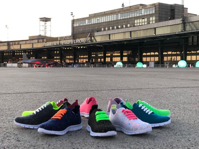 thies ® PET Sneaker anthracite | vegan aus recycelten Flaschen from COILEX