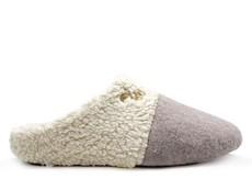 thies 1856 ® Organic Teddy Mix Slipper taupe via COILEX