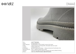 nat-2™ Bio Boot grey green vegan (W) | 100% waterproof biodegradable rainboots from COILEX