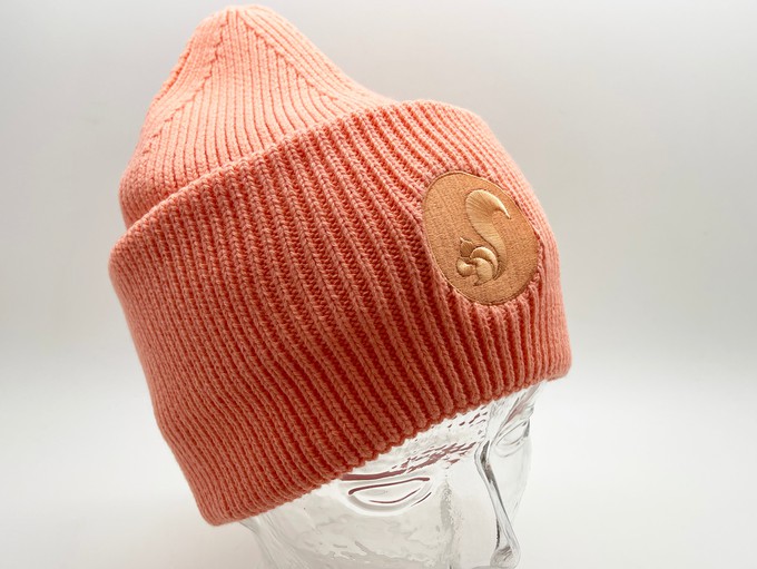 thies vegan Organic Beanie salmon from COILEX
