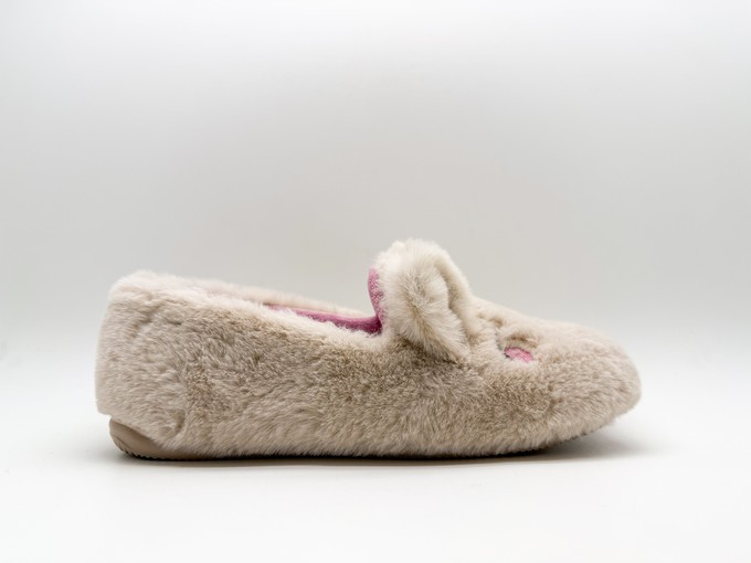 thies 1856 ® Rec Rabbit Closed Slipper vegan beige from COILEX