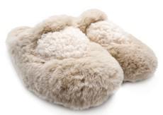 tthies 1856 ® Rec Teddy Heart Slipper vegan off white via COILEX