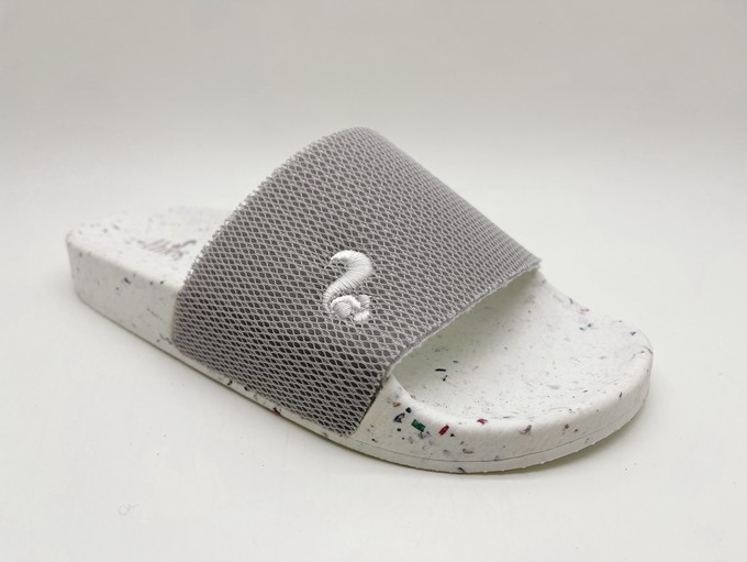 thies 1856 ® Eco Beach Slide vegan grey white (W/M/X) from COILEX