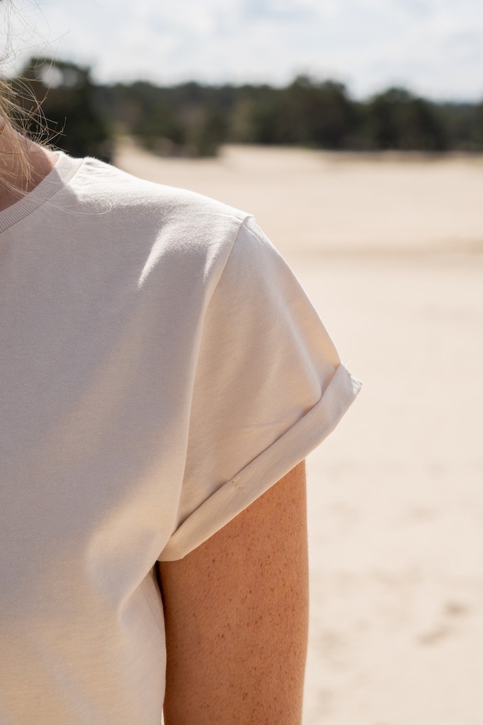 T-shirt Crème| Rolled sleeve from Common & Sense