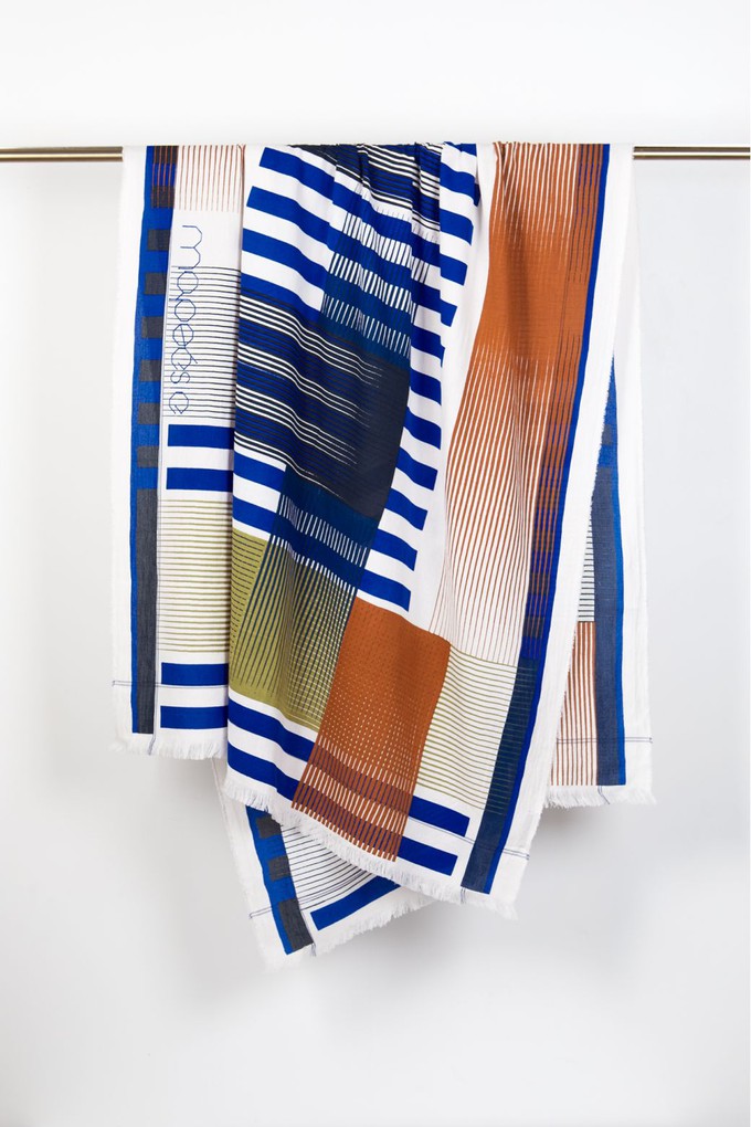 BLUE VIBRANT BEACH TOWEL from Cool and Conscious