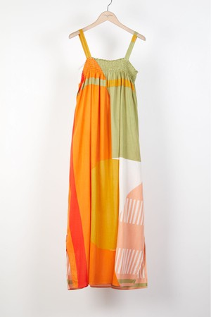 IRIS ABSTRACT DRESS TERACCOTTA from Cool and Conscious
