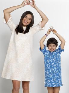 Dress Organic Cotton Lotti - cream colour via CORA happywear