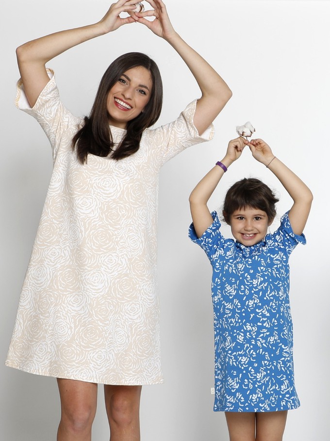 Dress Organic Cotton Lotti - cream colour from CORA happywear