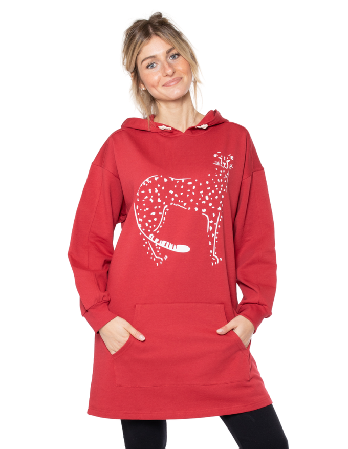 Vera organic cotton sweater cheetah from CORA happywear