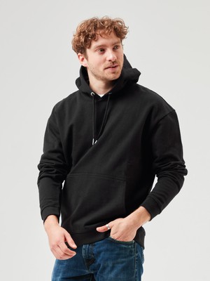 Hoodie - Unisex Oversized Fit - Black from COREBASE