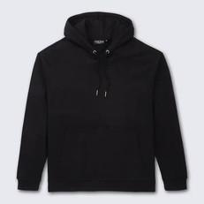 Hoodie - Unisex Oversized Fit - Black via COREBASE