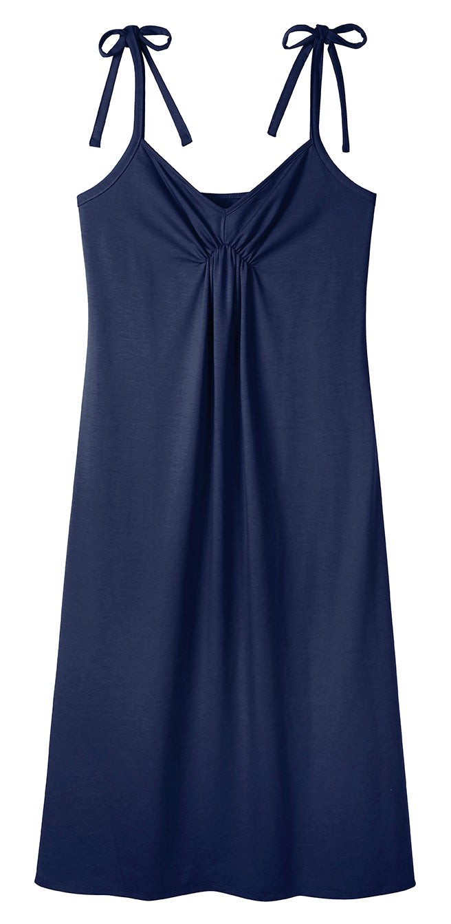 Florence Cami Nightdress in Navy from Cucumber Clothing