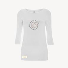 Duurzame dames yoga stretch shirt 3/4 mouw – I AM WHOLE – Daily Mantra via Daily Mantra