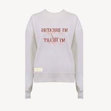 100% biologisch katoenen dames sweater – MY BREATHS ARE DEEP – Daily Mantra via Daily Mantra