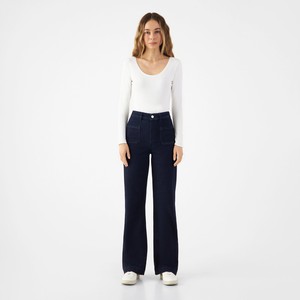 DEW Flared Soft Denim - Sailor- Raw Blue from DAWN Denim