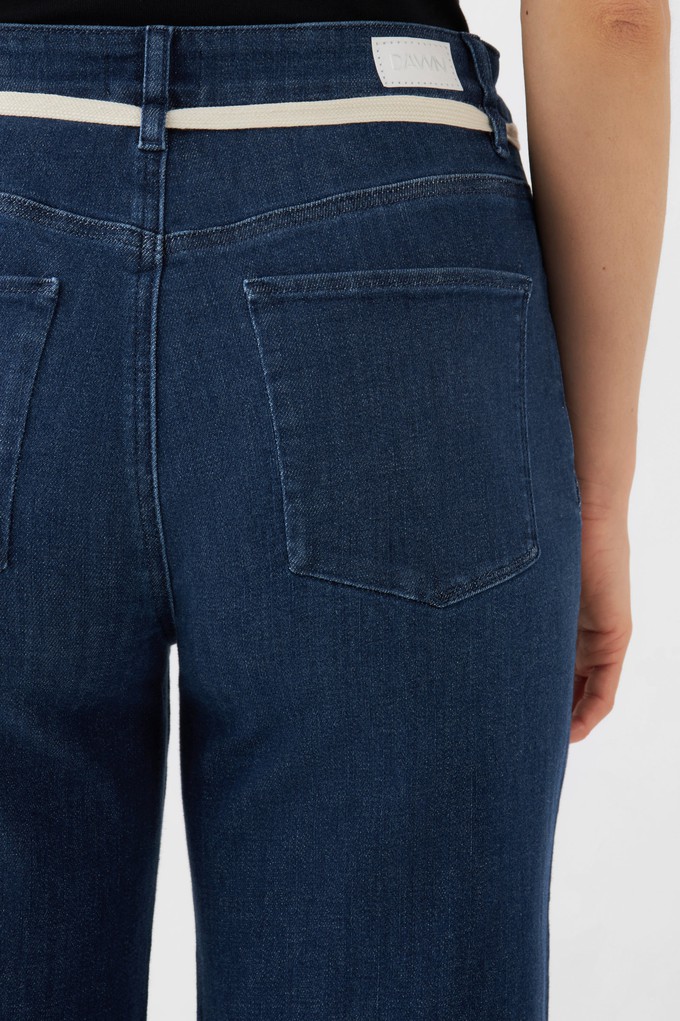 DEW Flared Soft Denim - French Pocket - Dark Blue from DAWN Denim