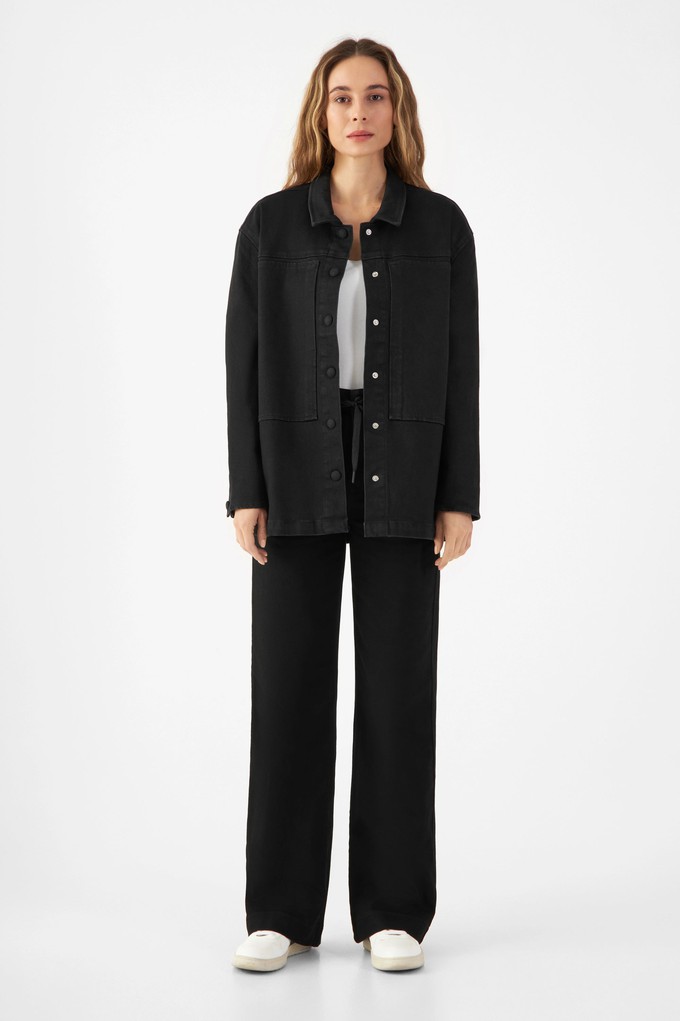 QUIET Jacket - Soft Denim Tencel - Black/Black - Womenswear from DAWN Denim