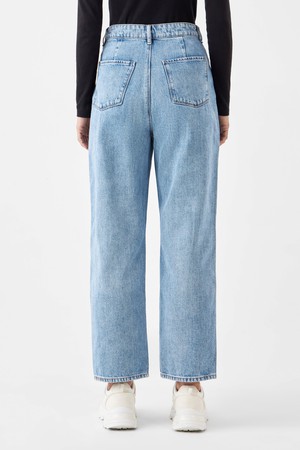 DAWN Wide Straight Cropped Non-Stretch - Minimal - Light Blue from DAWN Denim