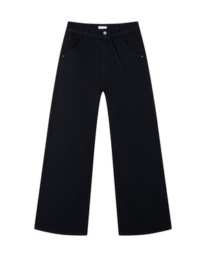 BLINK Wide Barrel Culotte Soft Denim - Classic - Stay Black from DAWN Denim
