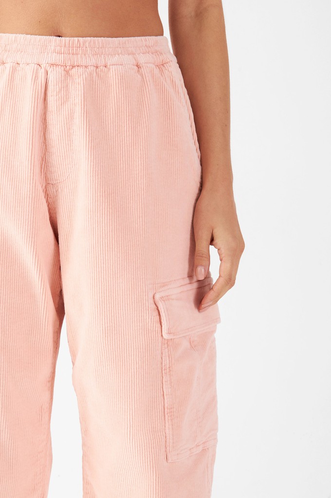 RAY - Mid Waist Spray Pant - Corduroy - Rose from DAWN Denim