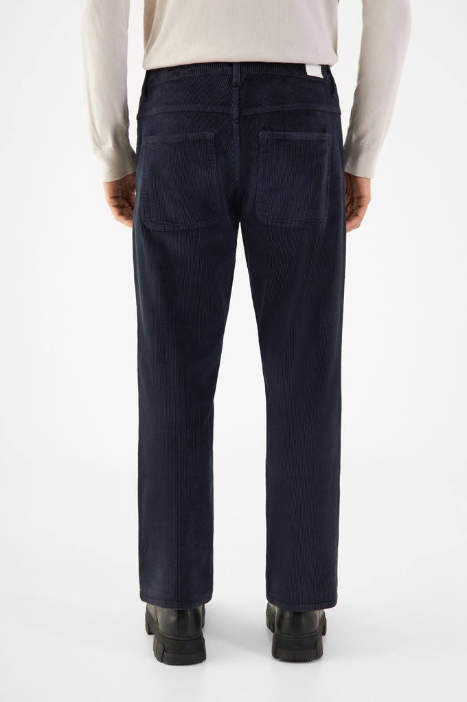 MANE Relaxed Straight Corduroy - French - Dark Navy - Menswear from DAWN Denim