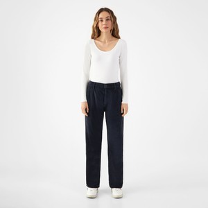MANE Relaxed Straight Corduroy - French - Dark Navy - Womenswear from DAWN Denim