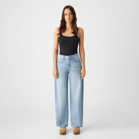 ASH Barrel Leg Minimal Stretch - Classic - Bright Blue from DAWN Denim