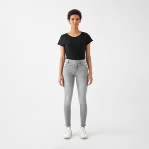 SUN UP Skinny Powerstretch - Design Details - Silver Denim from DAWN Denim SUN UP Skinny Powerstretch - Design Details - Silver Denim from DAWN Denim