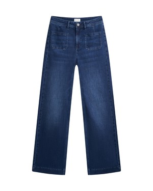 DEW Flared Soft Denim - Sailor- Dark Blue from DAWN Denim