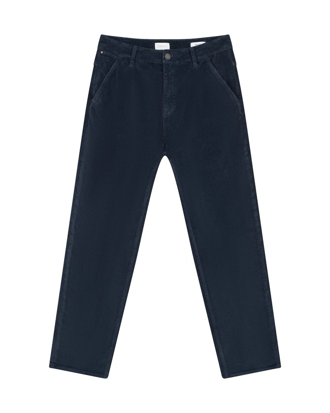 MANE Relaxed Straight Corduroy - French - Dark Navy - Womenswear from DAWN Denim