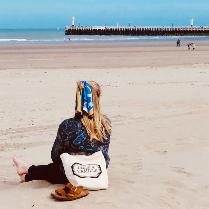 Canvas tas, Dille & Kamille, bio-katoen, klein, 33 x 35 x 10 cm from Dille & Kamille