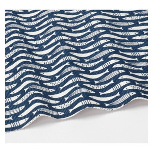 Placemat geribbeld, GOTS bio-katoen, vissen, 35 x 50 cm from Dille & Kamille
