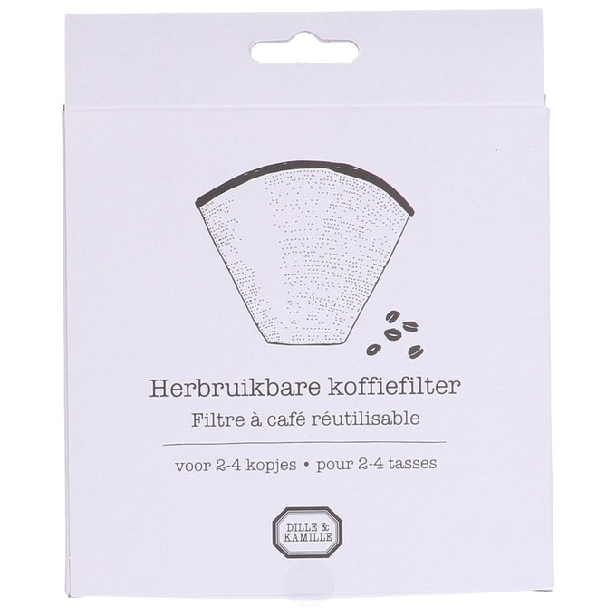 Koffiefilter herbruikbaar, RVS, 2-4 kopjes from Dille & Kamille