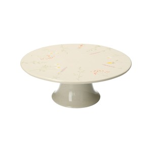 Taartplateau, steengoed, botanisch, Ø 25 cm from Dille & Kamille