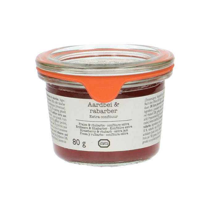 Extra-confituur, aardbei & rabarber, 80 gram from Dille & Kamille