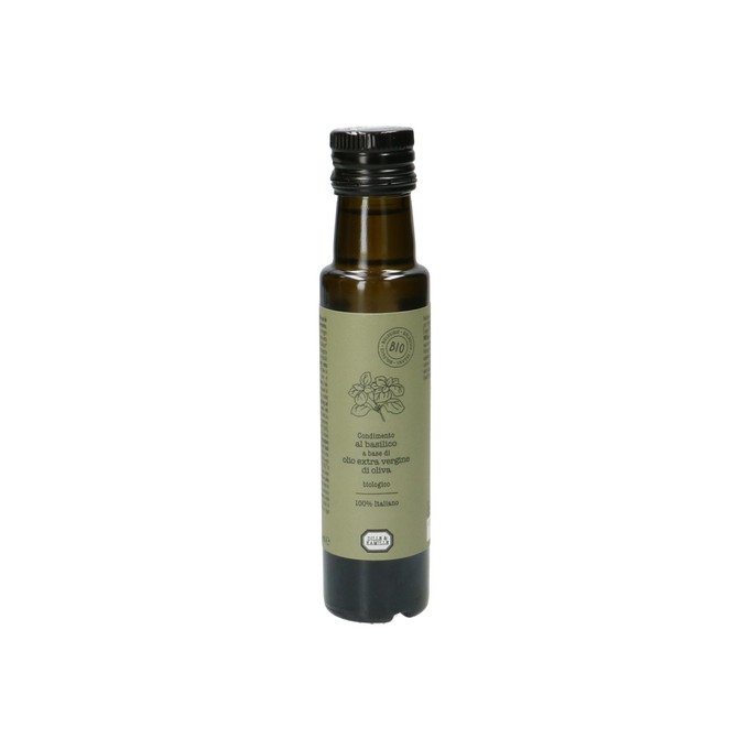Olijfolie extra vierge, met basilicum, biologisch, 100 ml from Dille & Kamille