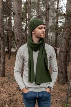 Sjaal Iris – Forest Green via Douxx