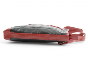 Reporter Bag | Leather & Fire-hose from Elvis & Kresse