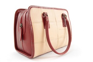 Small Post Bag | Leather & Fire-hose from Elvis & Kresse