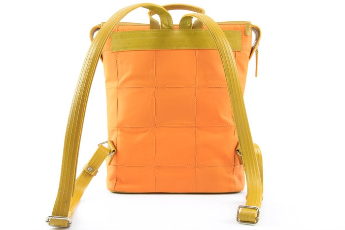 Small Backpack | Leather & Fire-hose from Elvis & Kresse